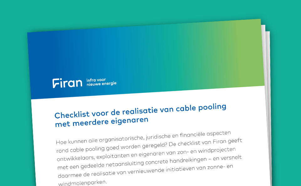 Checklist voor de realisatie van cable pooling met meerdere eigenaren