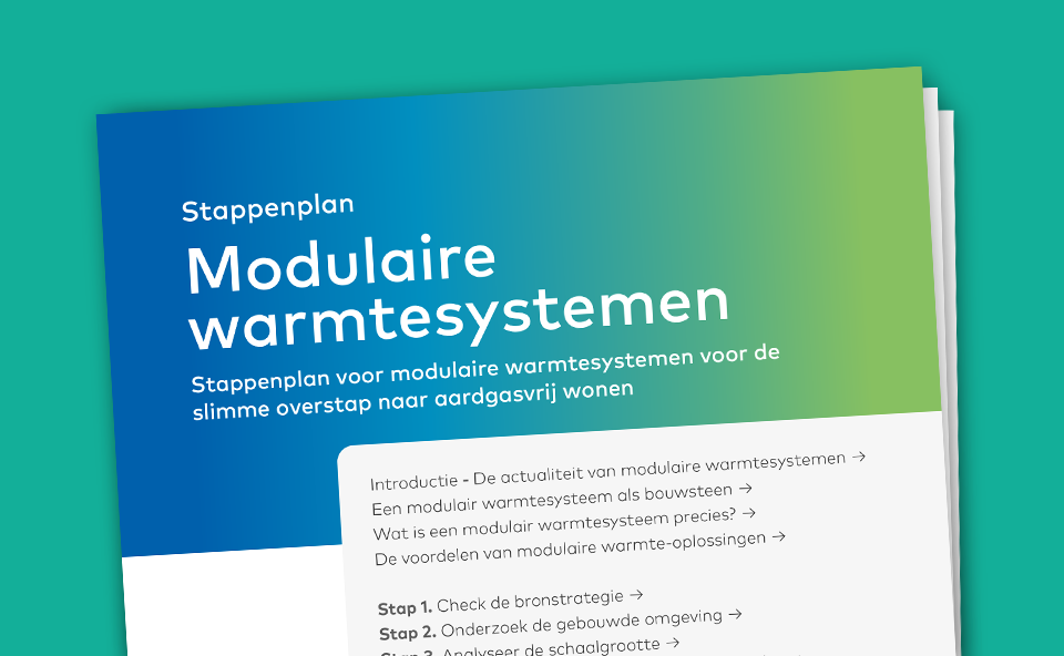 Stappenplan modulaire warmtesystemen